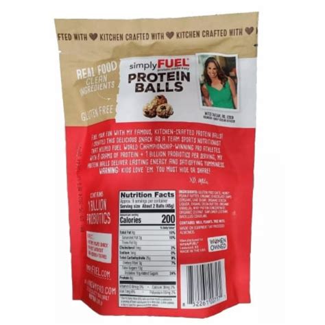 Simply Fuel Protein Balls, Chocolate Coconut Peanut Butter (14.4 Ounce ...