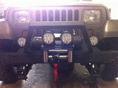 Jeep YJ front winch bumper with lights Winch Bumpers, Jeep Yj, Jeep Wrangler Yj, Cj7, Jeep Stuff ...