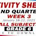 GRADE 6 ACTIVITY SHEETS (2nd Quarter: WEEK 3) - DepEd Click