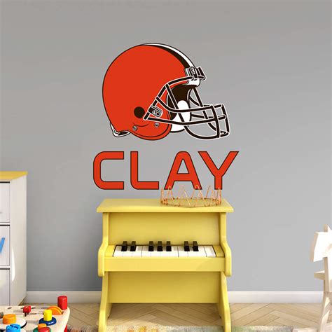 Cleveland Browns Stacked Personalized Name Wall Decal | Shop Fathead ...