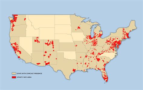 Xfinity Wifi Hotspot Map – Map Of The Usa With State Names