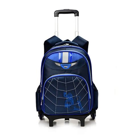 Luggage 2/6 Wheels Children School bags Wheeled Backpacks Design Trolley Suitcase Kids ...