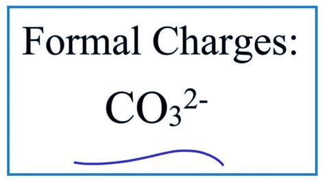 Calculating CO32- Formal Charges: Calculating Formal Charges for the ...