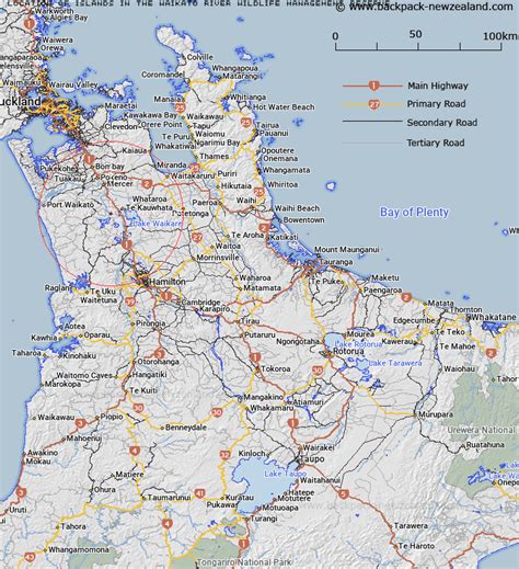 Where is Islands in the Waikato River Wildlife Management Reserve? Map - New Zealand Maps