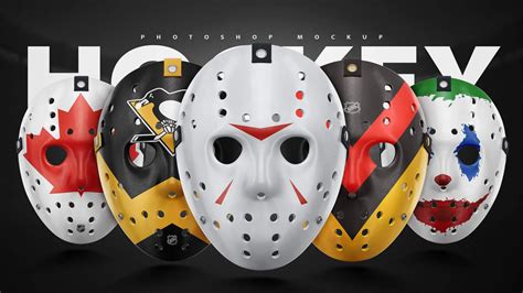 Hockey Face Mask Mockup