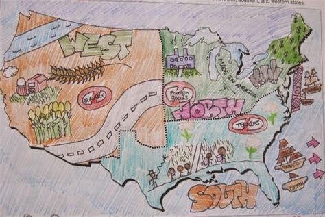 sectionalism-map.jpg (753×505) | Middle school history, Homeschool social studies, Interactive ...