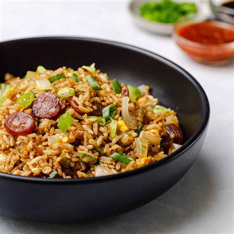 Chinese Sausage Fried Rice - Posh Journal