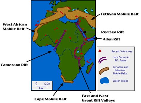 Great Rift Valley On Africa Map