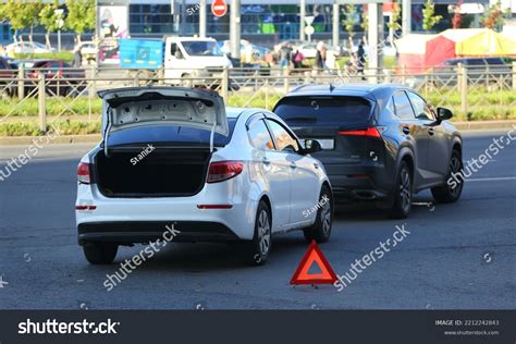 Emergency Stop Sign Site Small Accident Stock Photo 2212242843 | Shutterstock