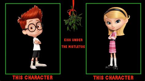 What if Sherman kiss Penny under the mistletoe by ValleyandFriends1426 on DeviantArt