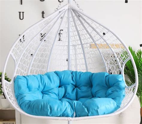 Blue Cushion for Double Seater Hanging Egg Chair – Egg Chairs Australia