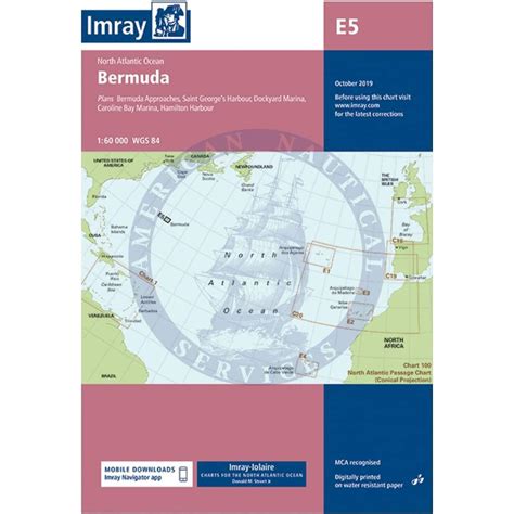 Imray Chart E5: Bermuda (North Atlantic Ocean), 2022 - Amnautical