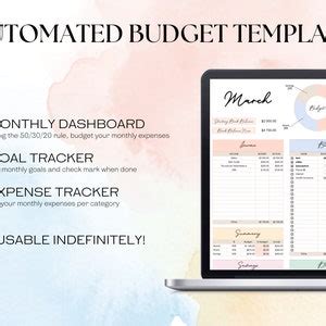 50/30/20 Monthly Budget Spreadsheet Excel 50 30 20 Budget - Etsy