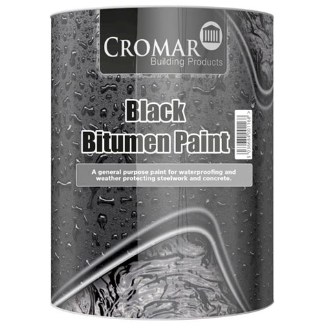 Cromar Black Bitumen Paint | Waterproofing & Weatherproofing Coatings | Rawlins Paints