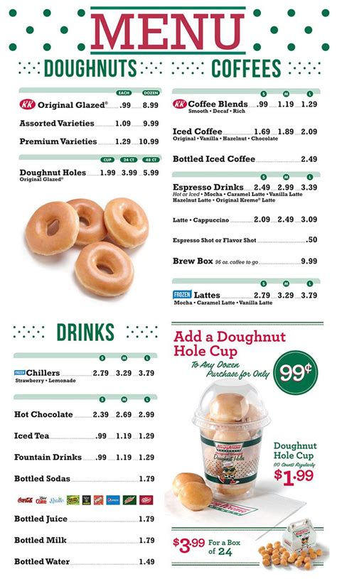 krispy kreme menu - Google Search | Espresso drinks, Aesthetic food, Krispy kreme