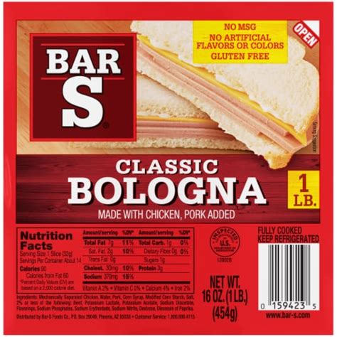 Classic Bologna Sliced Deli-Style Lunch Meat, 1 lb - Fry’s Food Stores