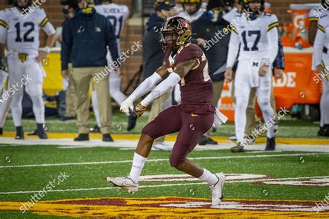 Minnesota Defensive Back Tyler Nubin Celebrates Editorial Stock Photo ...