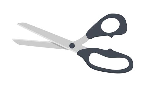 Kitchen scissors clipart vector illustration. Realistic scissors with ...