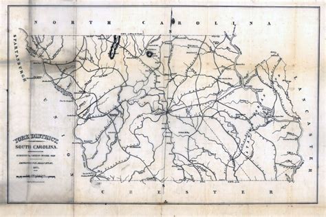 1825 Map of York County South Carolina Landowner Names - Etsy