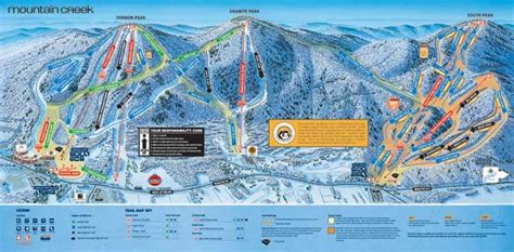 Mountain Creek Resort Trail Map, NY/NJ/PA #1 Ski Area | Trail maps, Snow trails, Ski area