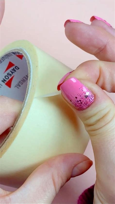 How to make fake nails with masking tape cheap and easy amazing nail ...