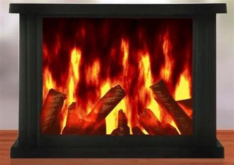 E213 Wooden Look Fireplace With Moving Flames Works With USB , Batteries at Rs 220/unit ...