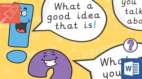 Teacher's Pet » Editable Punctuation Character Speech Bubbles