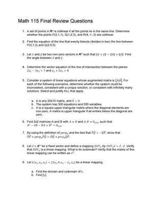 Linear Algebra Notes PDF - Vectors and Matrices: In linear algebra, we ...