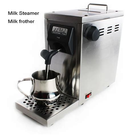 220V Milk Frother Stainless Steel Milk Steamer Milk Foam Machine-in Coffee Makers from Home ...