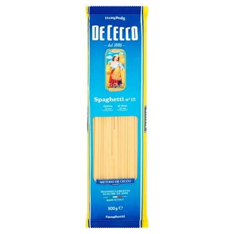 De Cecco Spaghetti 500G - Tesco Groceries