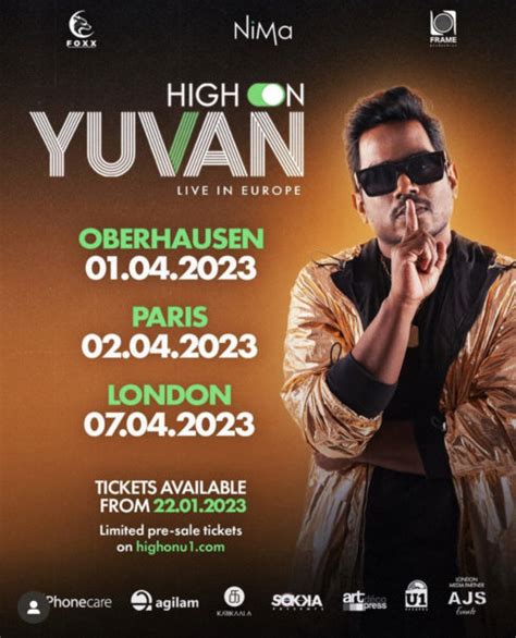 Yuvan Shankar Raja announces Europe 2023 Concert Tour