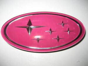 JDM Subaru Impreza WRX STI Pink 6 Stars Emblem Badge Legacy Forester EJ20 GD GDB | eBay