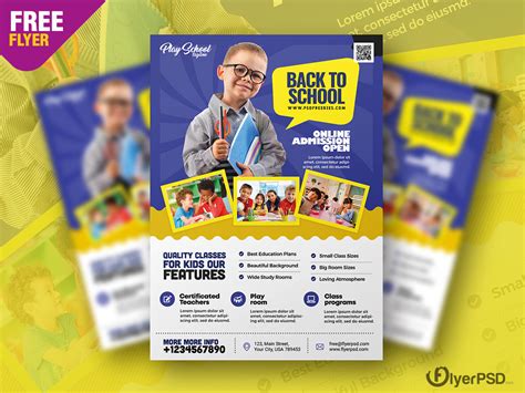 Kids School Flyer Template – Download PSD