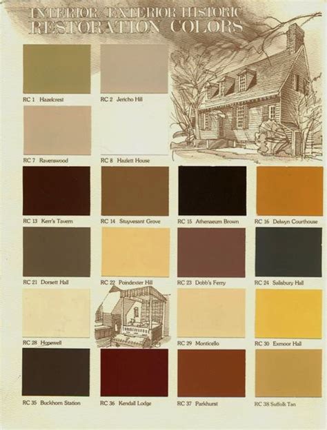 Colonial paint color chart image search results – Artofit