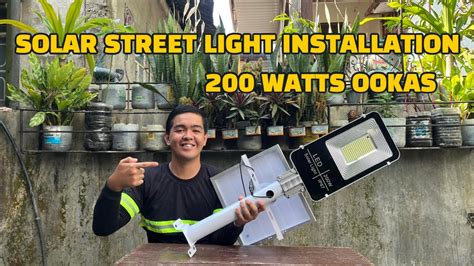 Solar Street Light Installation - YouTube