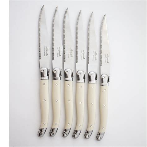 Laguiole Ivory Steak Knives, set of 6 - Whisk