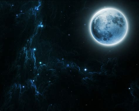 Moon and Stars Desktop Wallpaper - WallpaperSafari