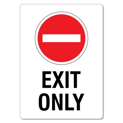 Exit Only Sign - The Signmaker