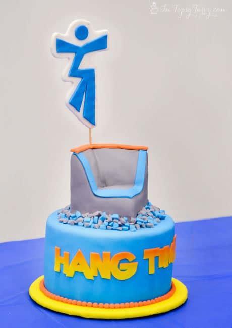 Trampoline Park Party Cake - Ashlee Marie - real fun with real food