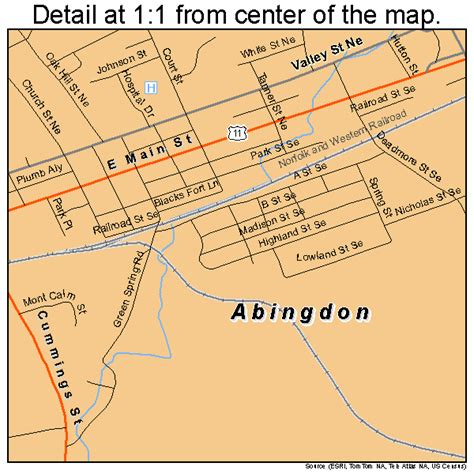 Abingdon Virginia Street Map 5100148