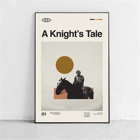 A Knight's Tale Poster - alternative movie poster - Heath Ledger ...