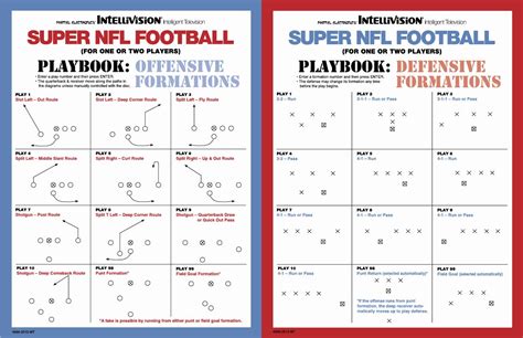 Blank Football Playbook Template Luxury Football formations Template ...