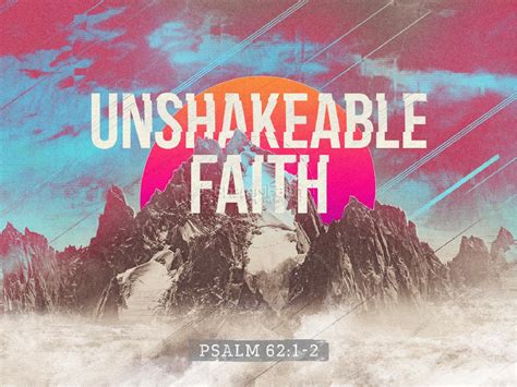 Unshakeable Faith Sermon Series PowerPoint Template | Clover Media