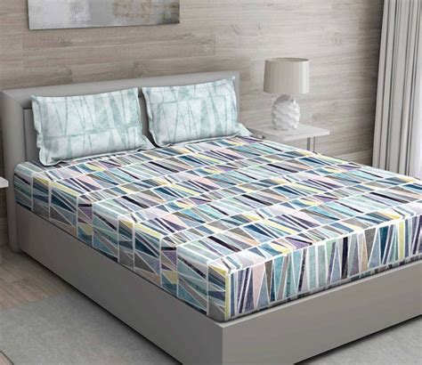 Geometric Queen Size Bed Sheets