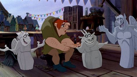 Disney Trivia, Two of he gargoyles in The Hunchback of Notre...