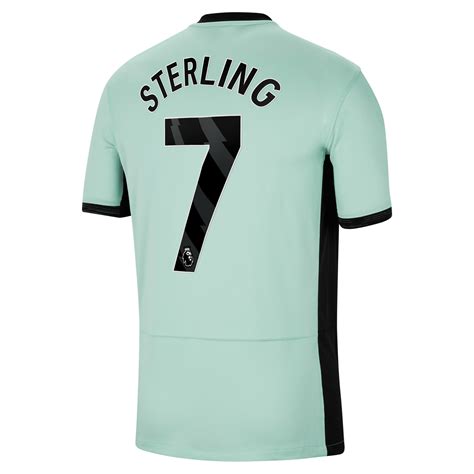 Chelsea Third Stadium Shirt 2023-24 With Sterling 7 Printing