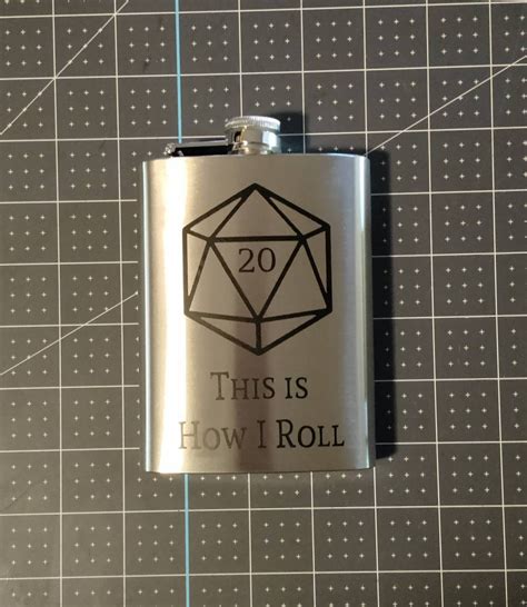 Dungeons and Dragons Flask D&D Flask D20 Flask This Is How | Etsy