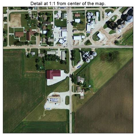 Aerial Photography Map of Lidderdale, IA Iowa