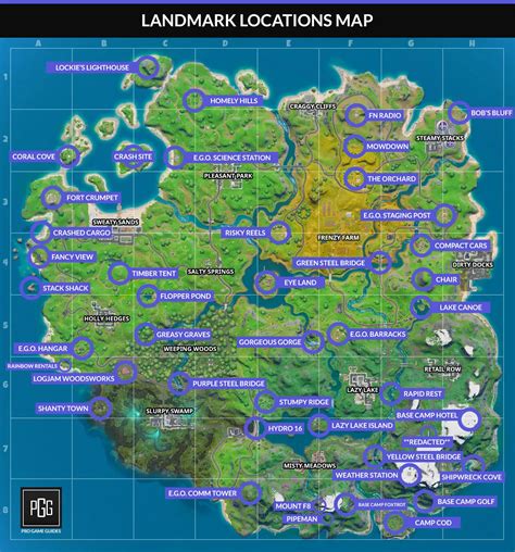 Fortnite Landmark Locations (Map) - Discover Quest/Challenge - Pro Game Guides