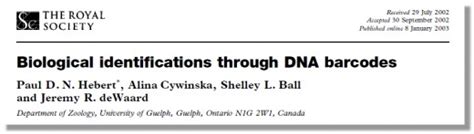 DNA Barcoding